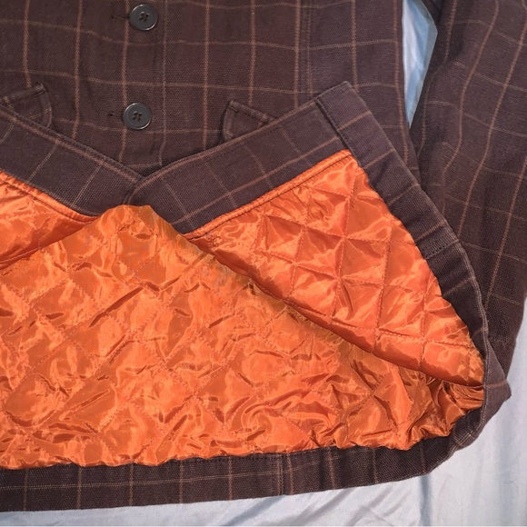 fit n flare textured pea coat with quilted lining - Picture 8 of 8